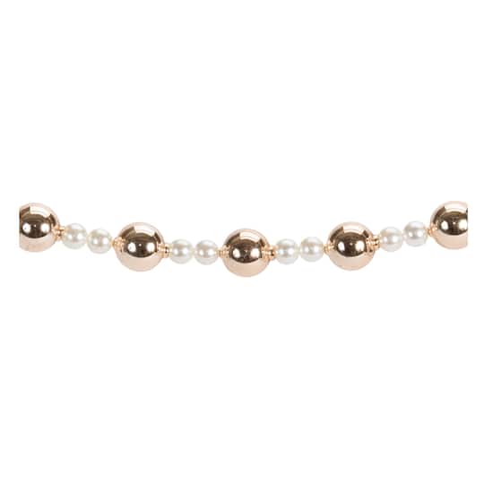 Melrose 31.75" Pearl & Glass Ball Garland